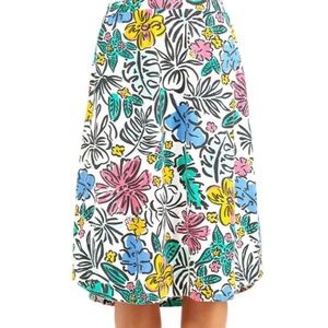 Fresh Produce Avery Sketched Flora Midi Skirt